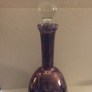 NEW Pottery Barn Luster 10'' Decanter Amethyst